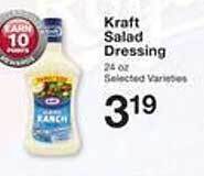 Price Chopper Kraft salad dressing offer