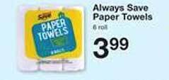 Price Chopper Always save paper towels offer