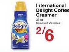 Price Chopper International delight coffee creamer offer