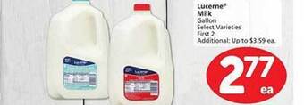 Safeway Lucerne milk offer