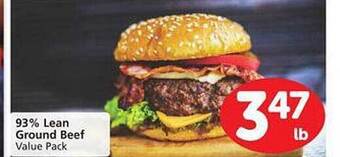 Safeway 93% lean ground beef offer