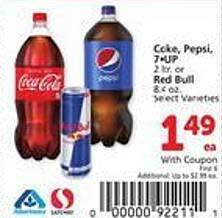 Safeway Coke, pepsi, 7.up offer