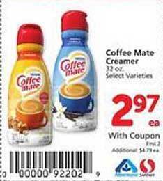 Safeway Coffee mate creamer offer