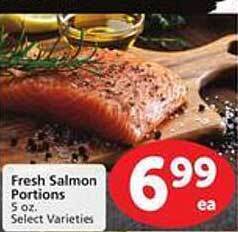 Safeway Fresh salmon portions offer