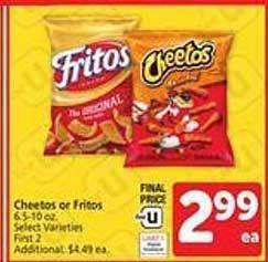 Safeway Cheetos or fritos offer