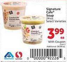 Safeway Signature cafe soup offer