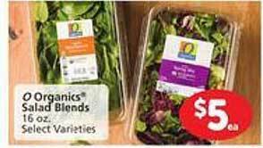 Safeway O organics salad blends offer