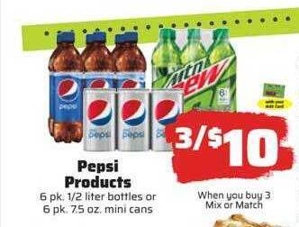 County Market Pepsi products offer