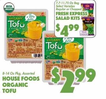 The Food Emporium House foods organic tofu offer