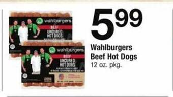 ACME Wahlburgers beef hot dogs offer