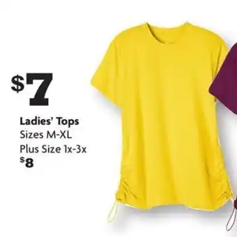 Family Dollar Ladies' tops offer