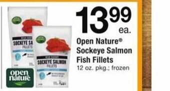 ACME Open nature sockeye salmon fish fillets offer