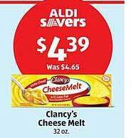 Aldi Clancy's cheese melt offer