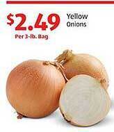 Aldi Yellow onions offer