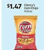 Aldi Clancy's corn chips offer
