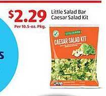 Aldi Little salad bar caesar salad kit offer