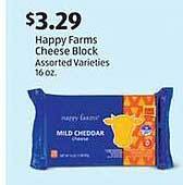 Aldi Happy farms cheese block offer
