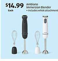 Aldi Ambiano immersion blender offer