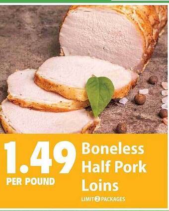 Festival Foods Boneless half pork loins offer