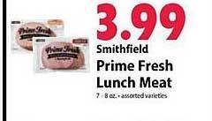 Festival Foods Smithfield prime fresh lunch meat offer