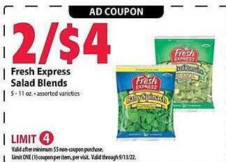 Festival Foods Fresh express salad blends offer