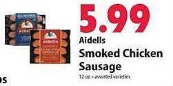 Festival Foods Aidells smoked chicken sausage offer