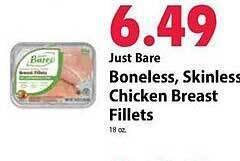 Festival Foods Just bare boneless skinless chicken breast fillets offer
