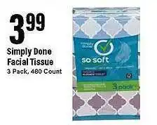 Big Y Simply done facial tissue offer