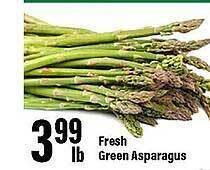 Big Y Fresh green asparagus offer