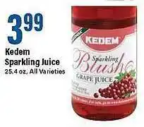 Big Y Kedem sparkling juice offer