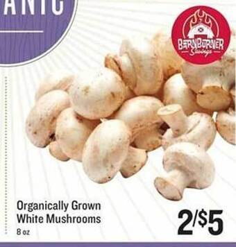 Lowes Foods Organically grown white mushrooms offer