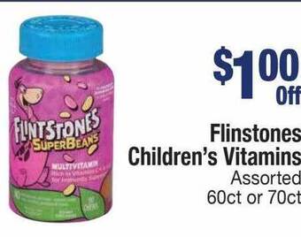 Kinney Drugs Flinstones children's vitamins offer