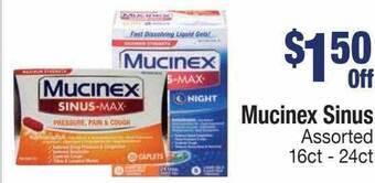 Kinney Drugs Mucinex sinus offer