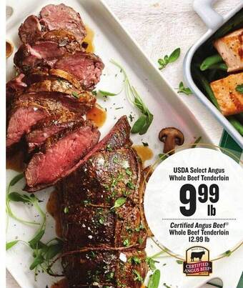 Lowes Foods Usda select angus whole beef tenderloin offer