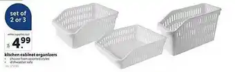 Lidl Kitchen cabinet organizers offer