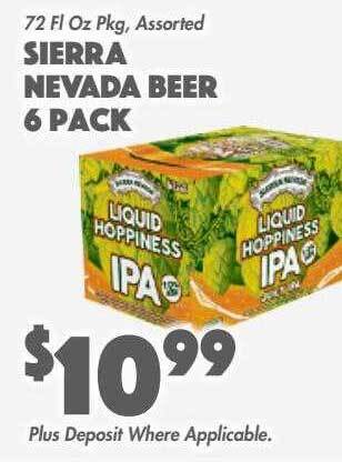 The Food Emporium Sierra nevada beer 6 pack offer