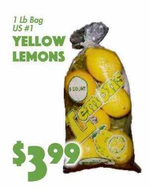 The Food Emporium Yellow lemons offer