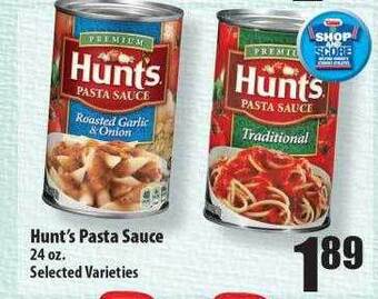 Times Supermarkets Hunt's pasta sauce offer