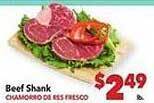 Vallarta Supermarkets Beef shank offer