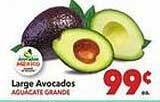 Vallarta Supermarkets Large avocados offer