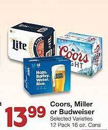 United Supermarkets Coors, miller or budweiser offer