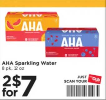 Cub Foods Aha sparkling water offer