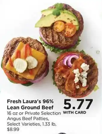 QFC Fresh laura's 96% lean ground beef offer