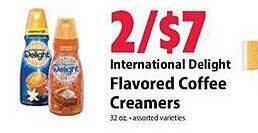 Festival Foods International delight flavored coffee creamers offer