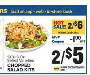 Food Lion Chopped salad kits offer