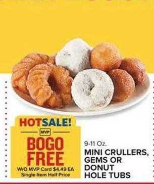 Food Lion Mini crullers gems or donut hole tubs offer