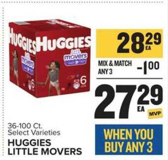 Food Lion Huggies little movers offer
