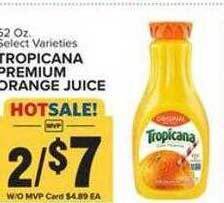 Food Lion Tropicana premium orange juice offer