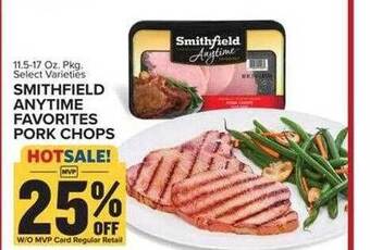 Food Lion Smithfield anytime favorites pork chops offer