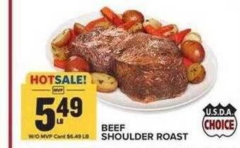 Food Lion Beef shoulder roast offer